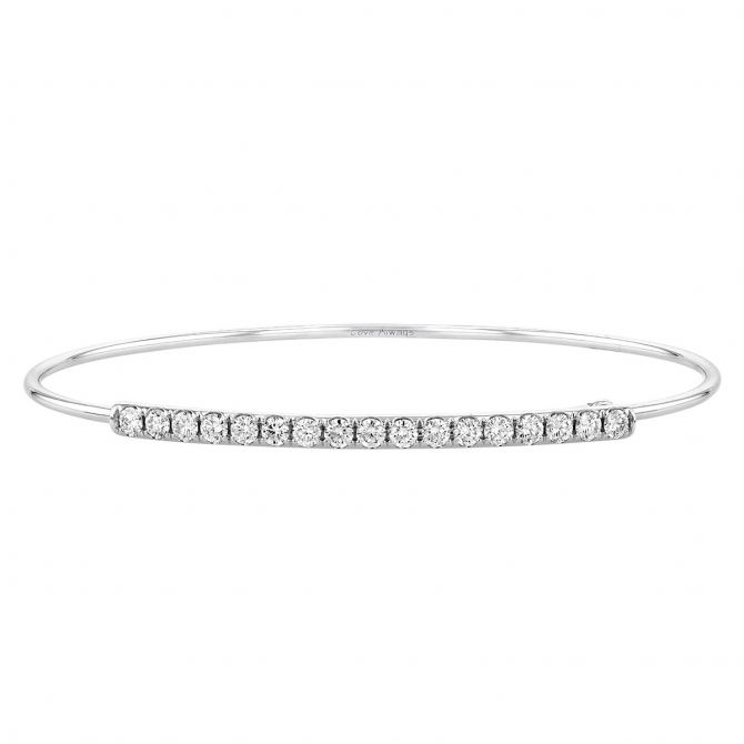 Phillips House Eternity Love Always Diamond Bangle Bracelet in White Gold