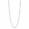 Roberto Coin Diamonds by the Inch Dogbone Chain Station Necklace in White Gold