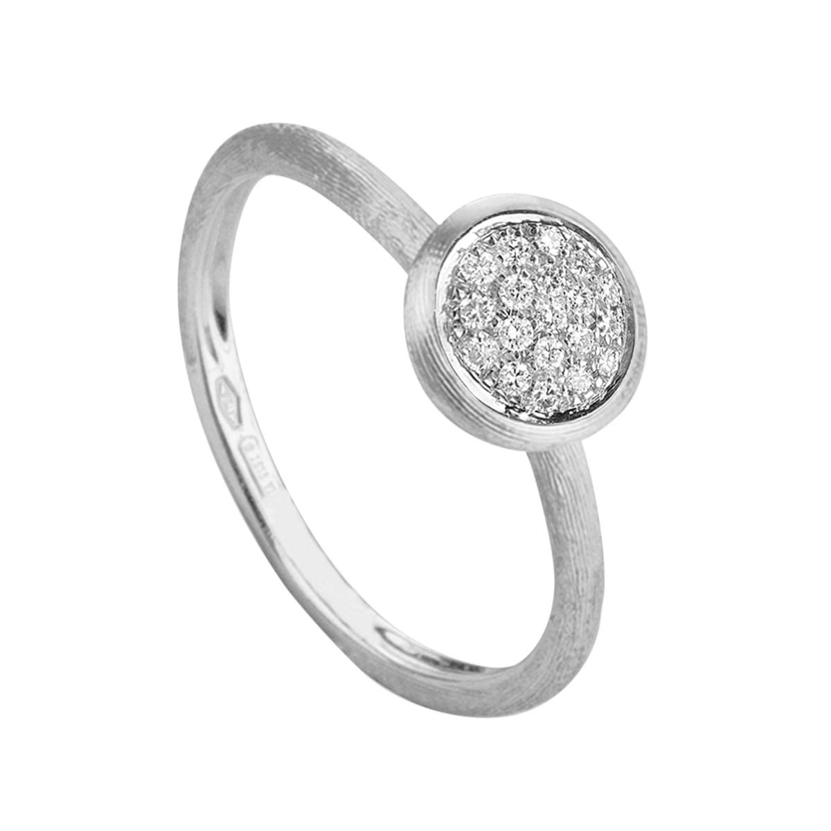 Marco Bicego Jaipur White Gold & Pavé Diamond Stackable Ring