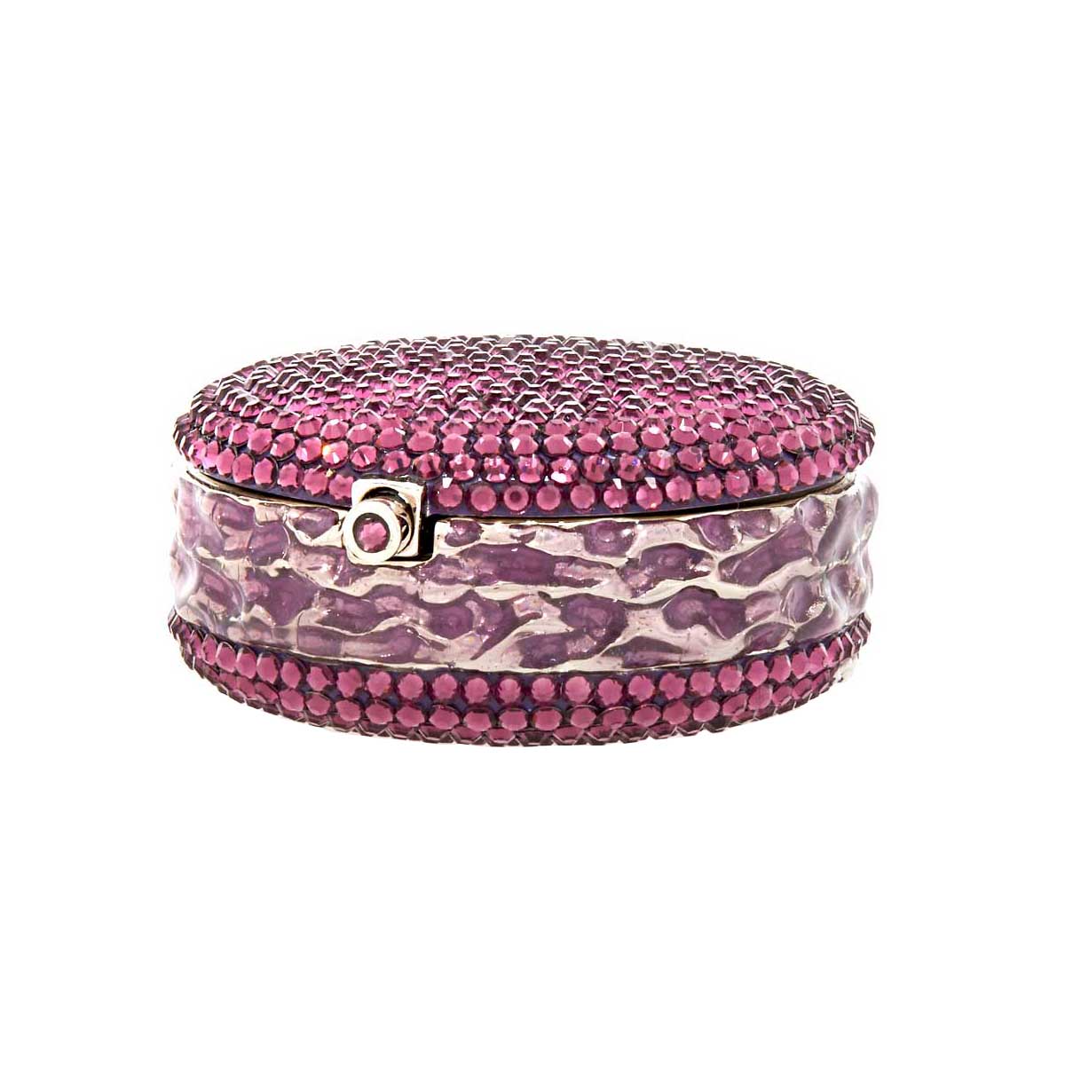 Judith Leiber Macaron Blackberry Pillbox