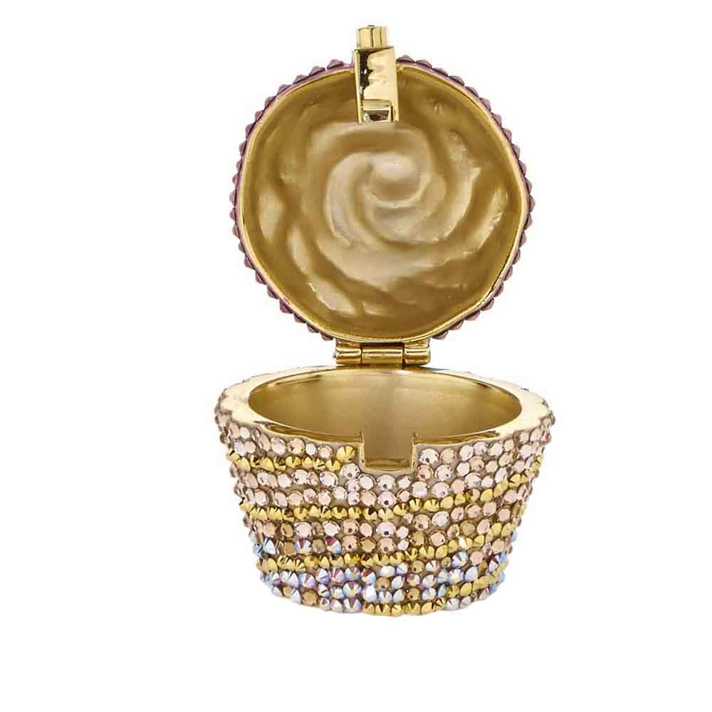 Judith Leiber Cupcake Pillbox, Strawberry
