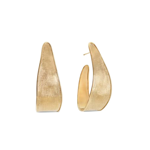Marco Bicego Lunaria Yellow Gold Medium Hoop Earrings | OB1761-Y