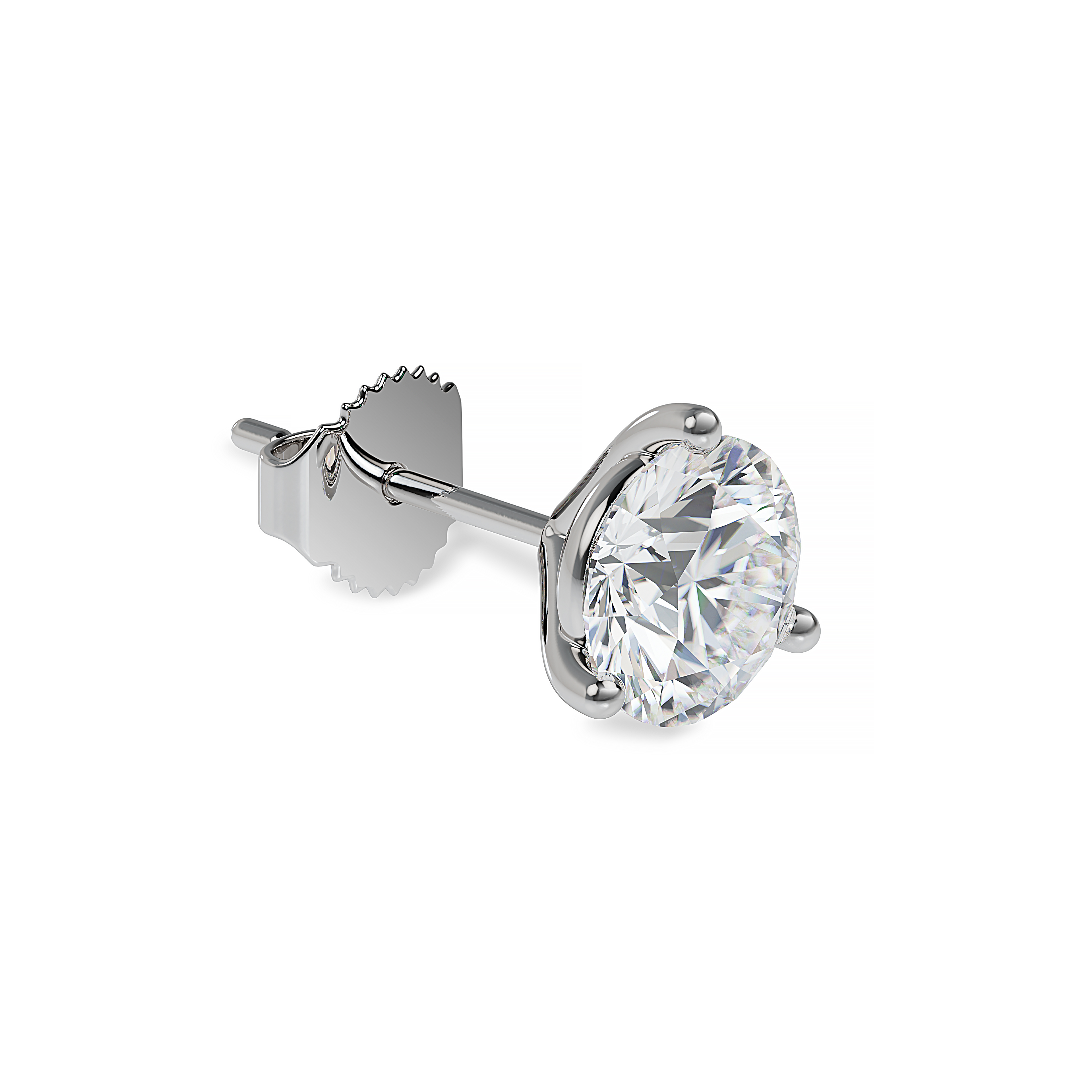 ALTR Lab Grown Round Diamond Stud Earrings in White Gold, 2.66 cttw