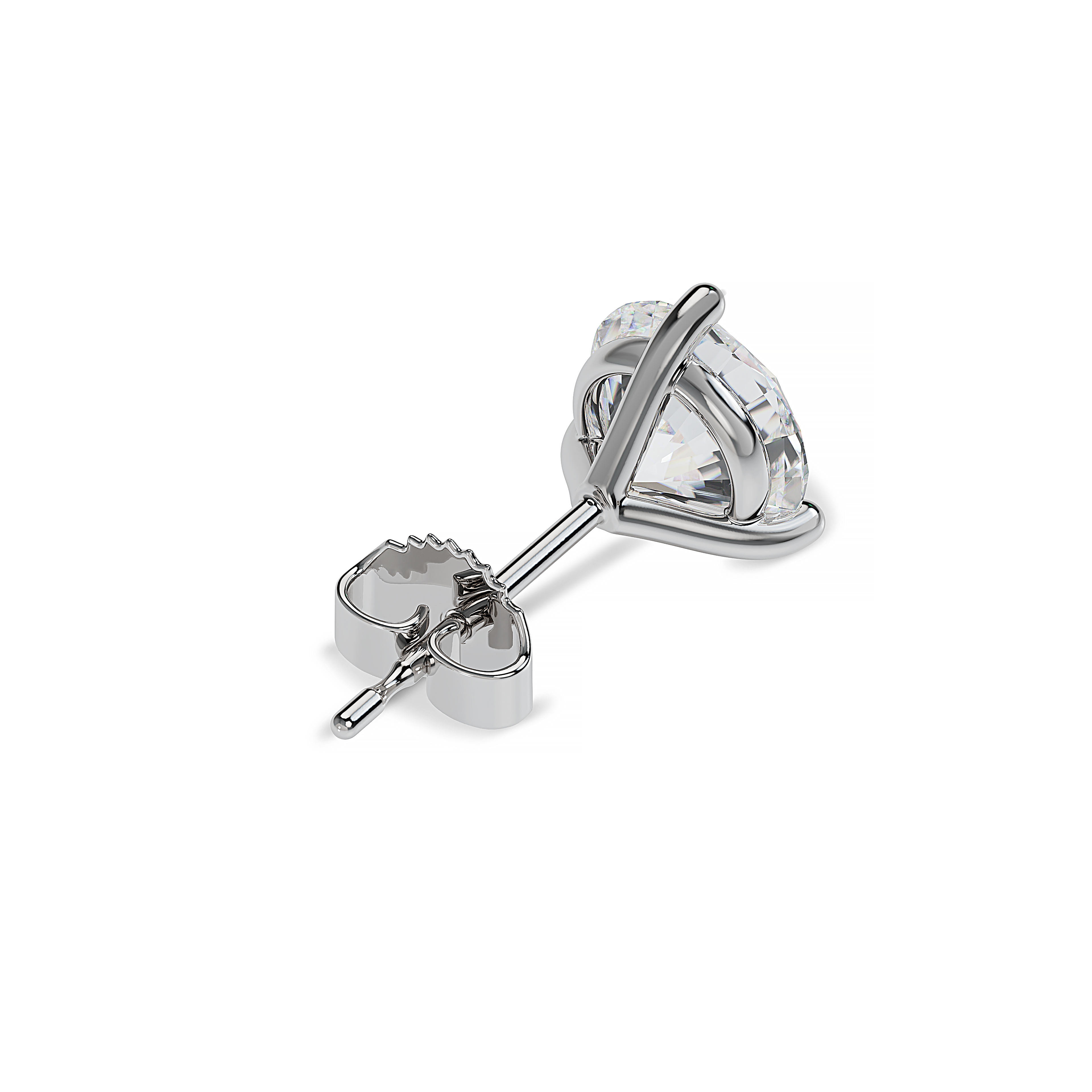 ALTR Lab Grown Round Diamond Stud Earrings in White Gold, 2.63 cttw