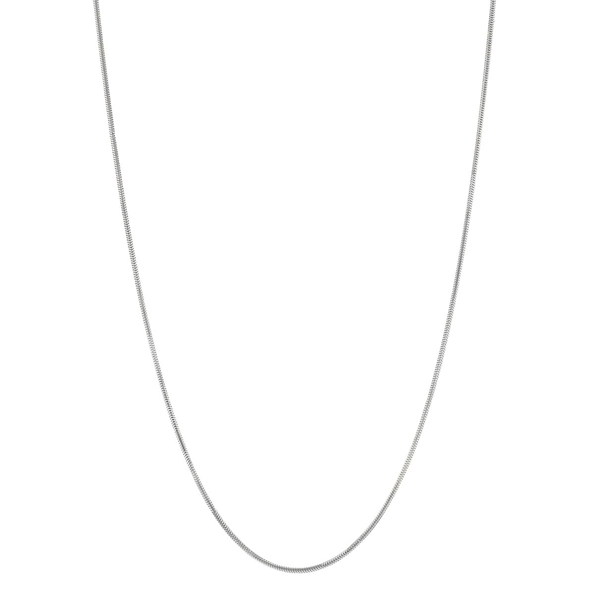 14K White Gold 1.4 mm Snake Chain, 20