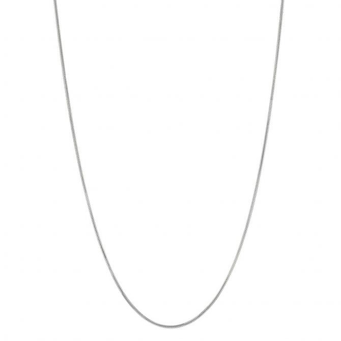 14K White Gold 1.4 mm Snake Chain, 20"
