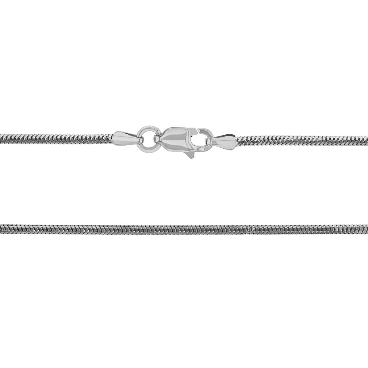 White Gold 1.4 mm Snake Chain, 18