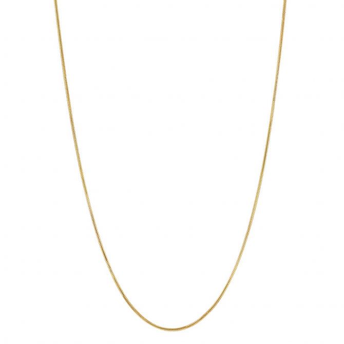 Yellow Gold 1.4 mm Snake Chain, 18"