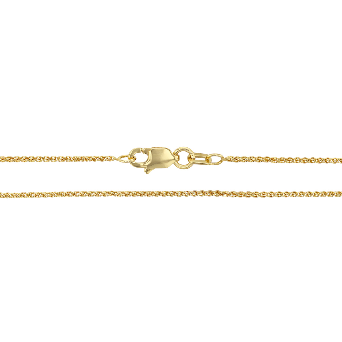 Yellow Gold 1.05 mm Wheat Chain, 18