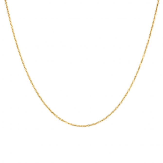 Yellow Gold 1.4 mm Sparkle Chain, 16"