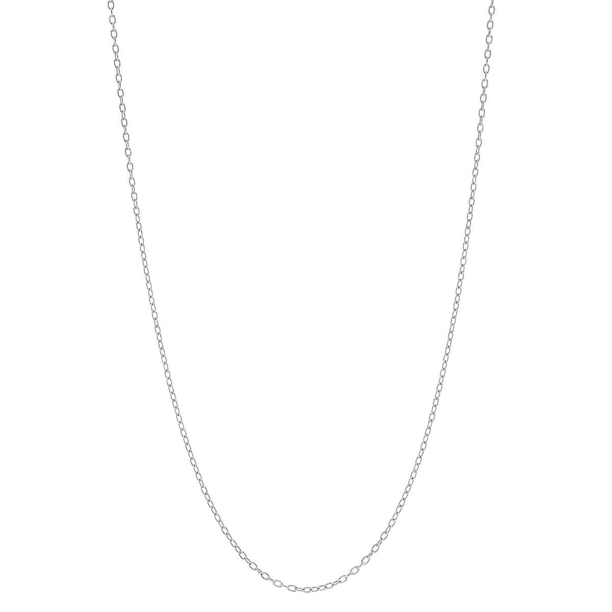 14K White Gold 1.82 mm Designer Rolo Chain, 18