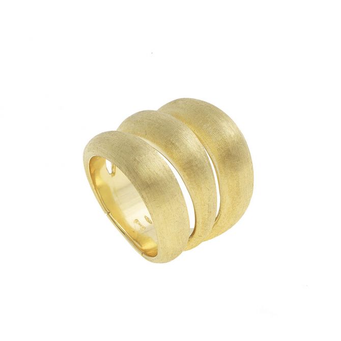 Marco Bicego Lucia Yellow Gold 3 Row Dome Ring