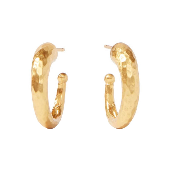 Julie Vos Hammered Hoop Earrings, Small