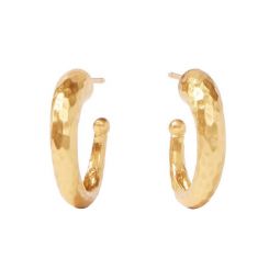 Image for Julie Vos Hammered Hoop Earrings, Small