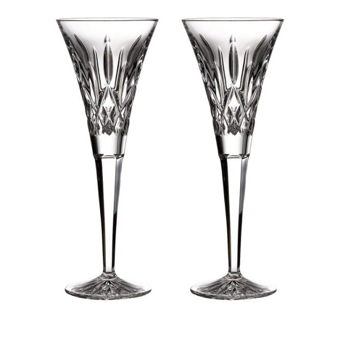 Swarovski Crystalline Toasting Flutes, Pair