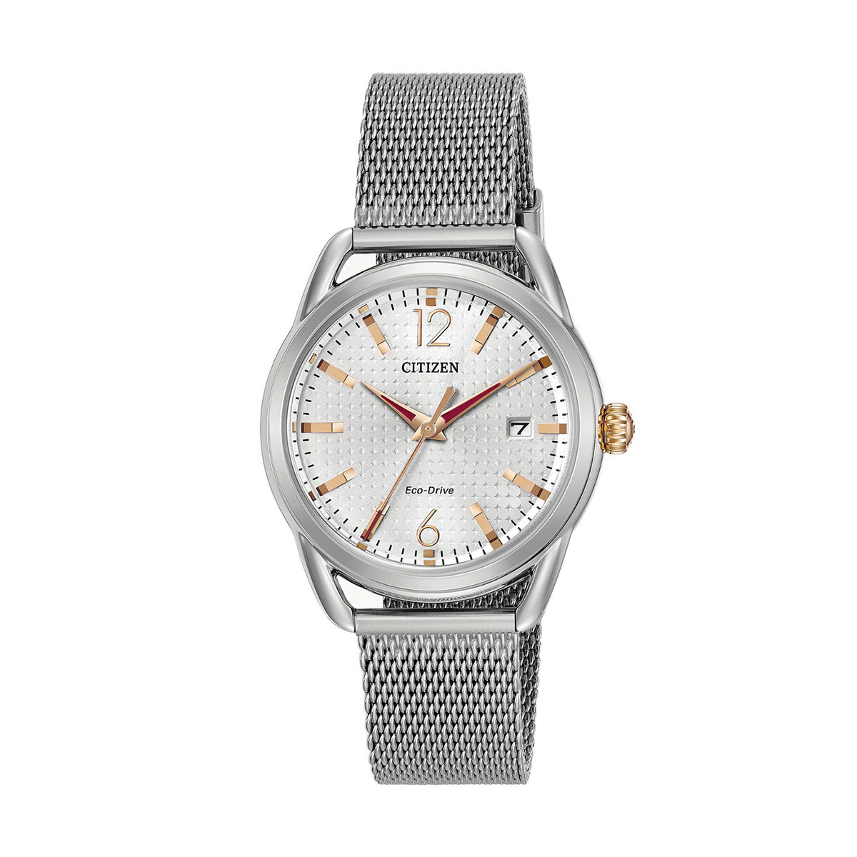 Citizen Drive 36mm Women's Watch, Rose Gold and Silver Tone Dial