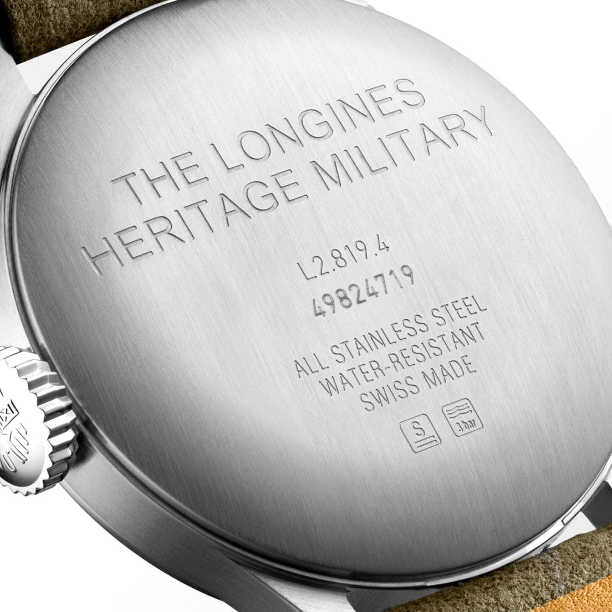 Longines Heritage Military 38mm Men's Watch, Light Tan Dial