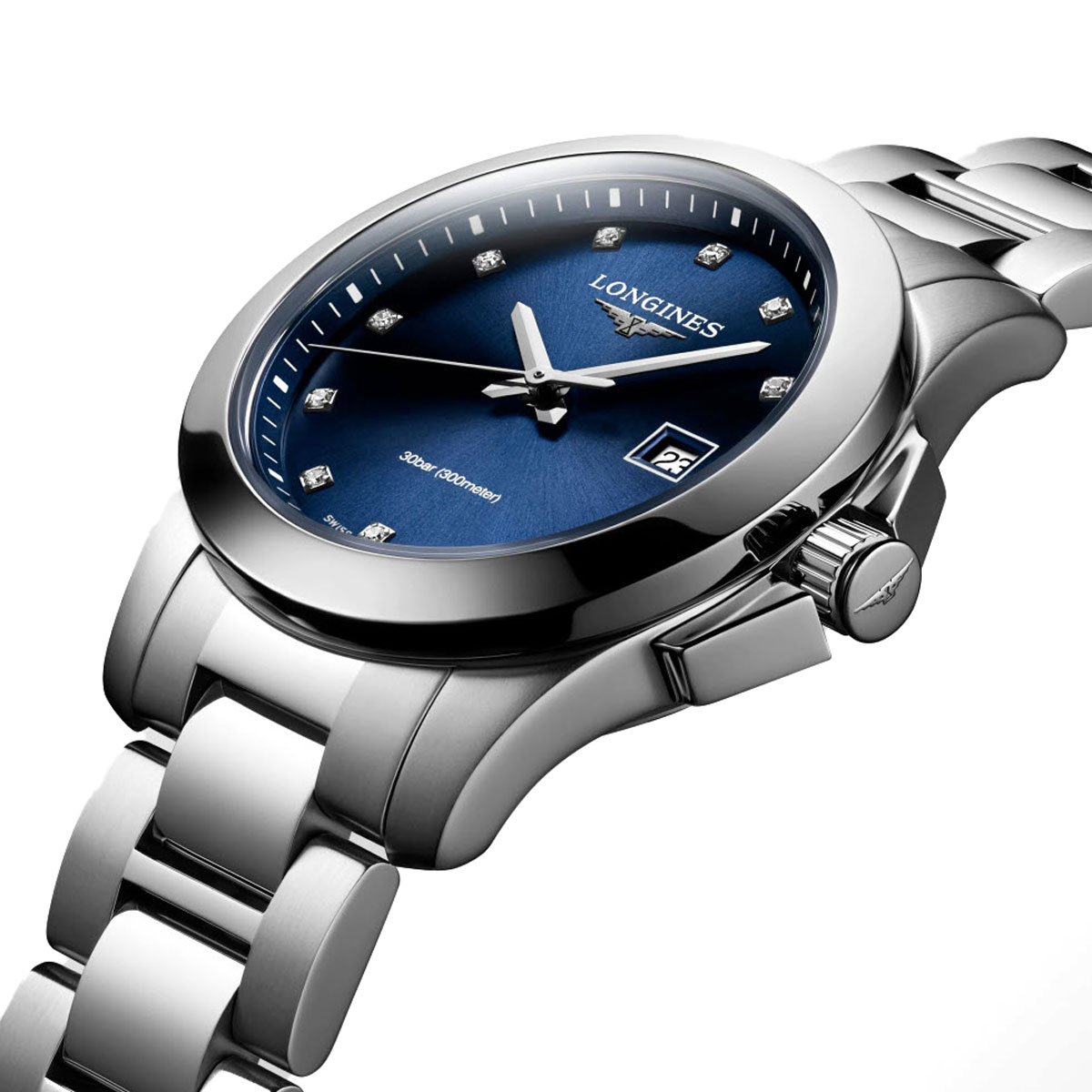 Longines Conquest 41mm Automatic Women's Watch, Blue Dial
