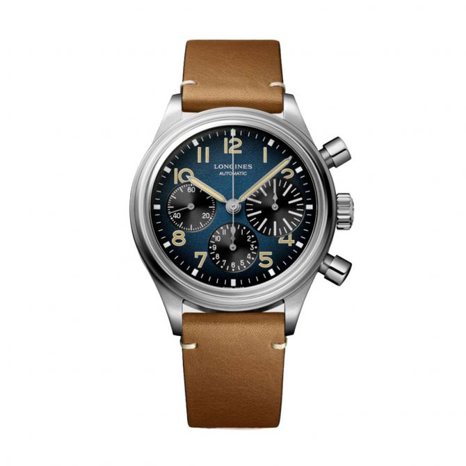 Longines Avigation BigEye 41mm Men's Watch, Petroleum Blue Dial