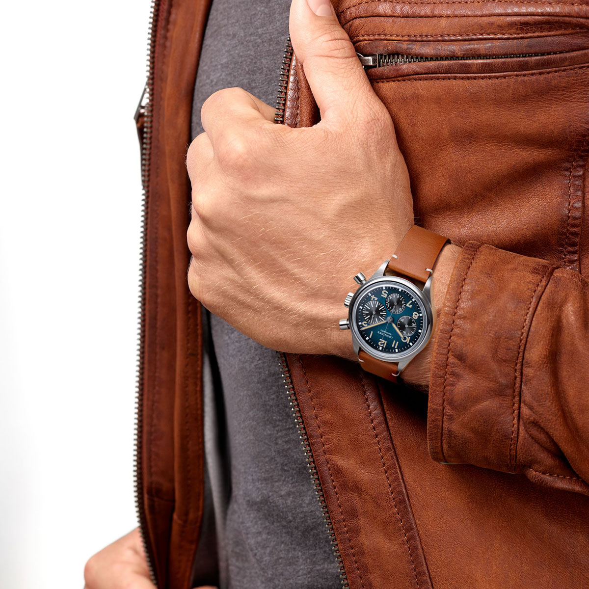 Longines Avigation BigEye 41mm Men's Watch, Petroleum Blue Dial