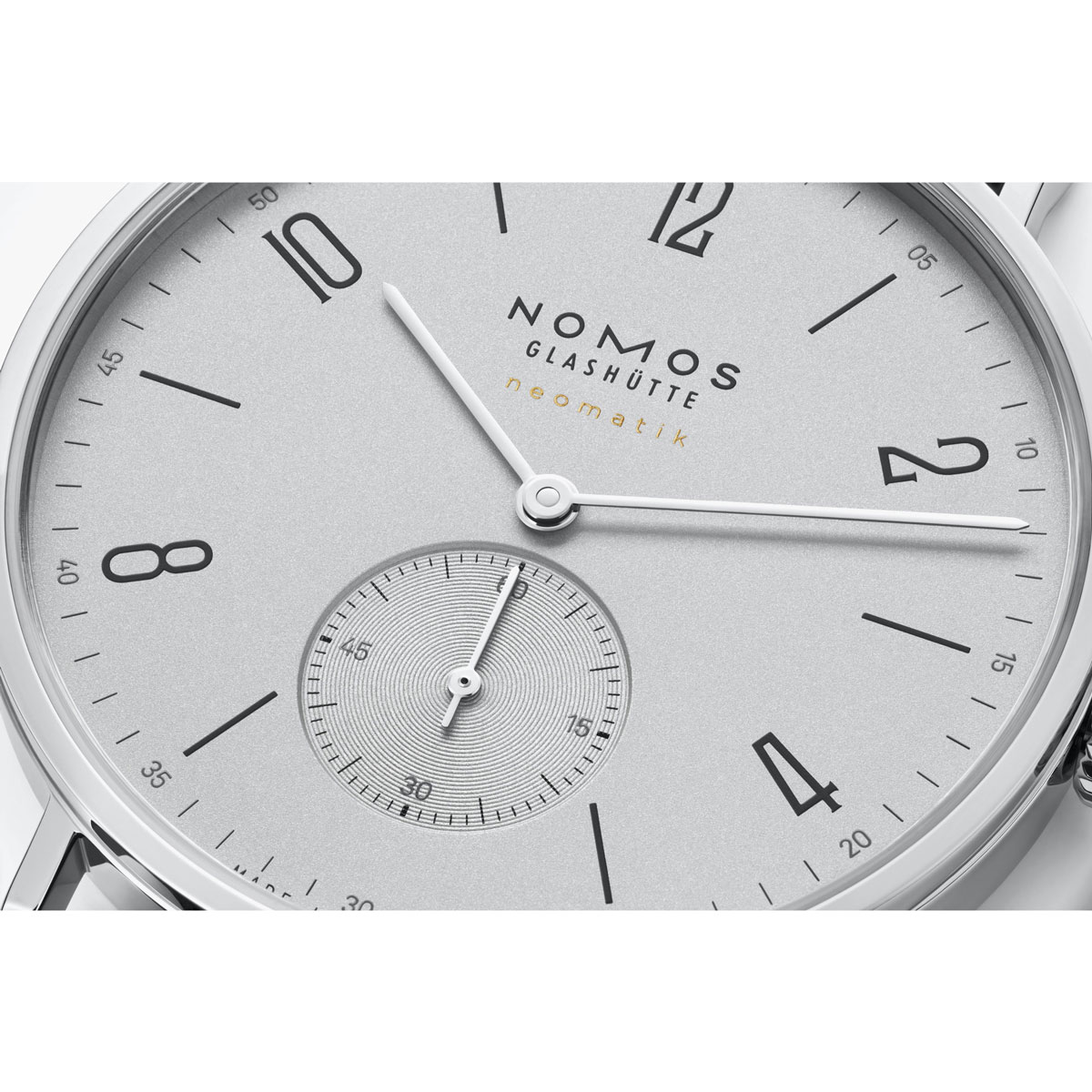 Nomos Glashuette Tangente Neomatik 39mm Men's Watch, Platinum Grey Dial