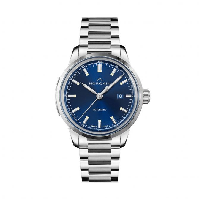Norqain Freedom 60 42mm Watch, Blue Dial and Steel Band | N2000