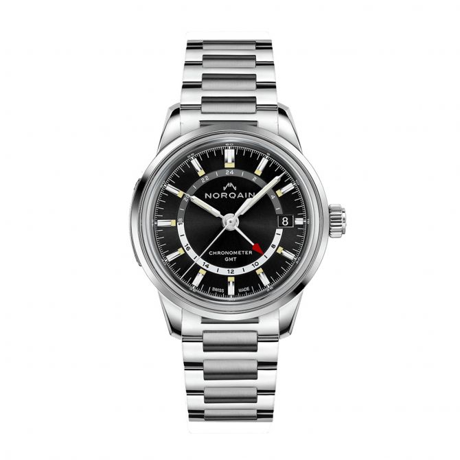 Norqain Freedom 60 GMT 40mm Watch, Steel Band