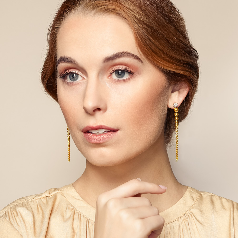 Roberto Coin Yellow Gold & Diamond Convertible Drop Earrings