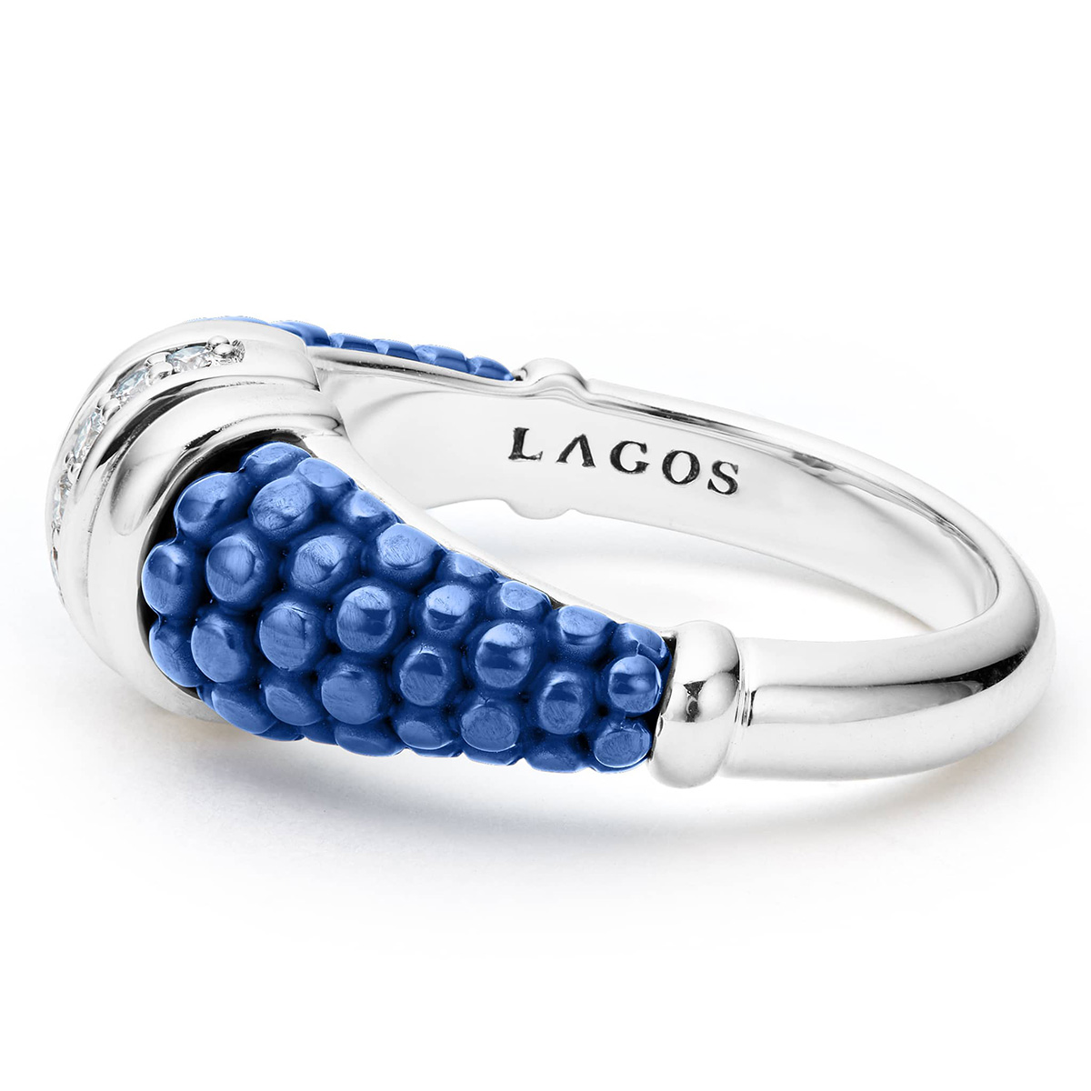 LAGOS Blue Caviar Diamond & Ceramic Ring