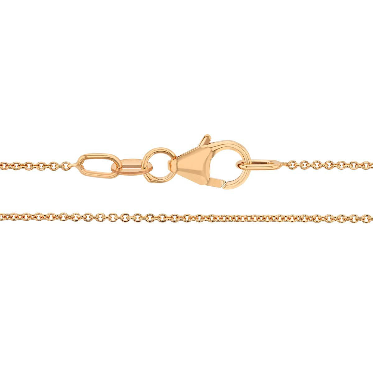 Rose Gold .9 mm Cable Chain, 18