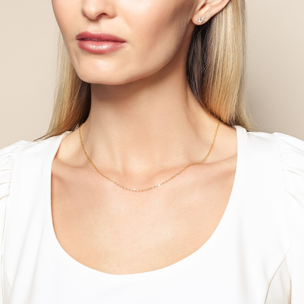 Yellow Gold 1.7 mm Link Chain, 18