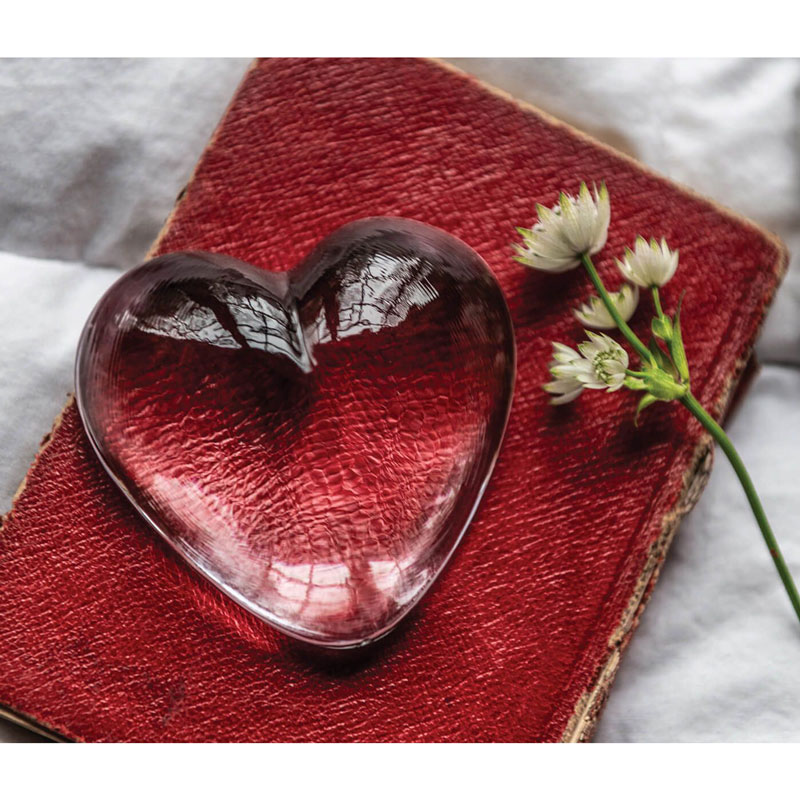 Simon Pearce Highgate Heart Paperweight, Medium
