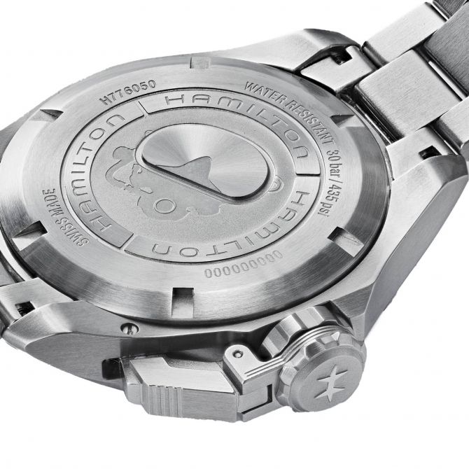 Hamilton Khaki Navy Frogman Auto 42mm Watch, Black Dial