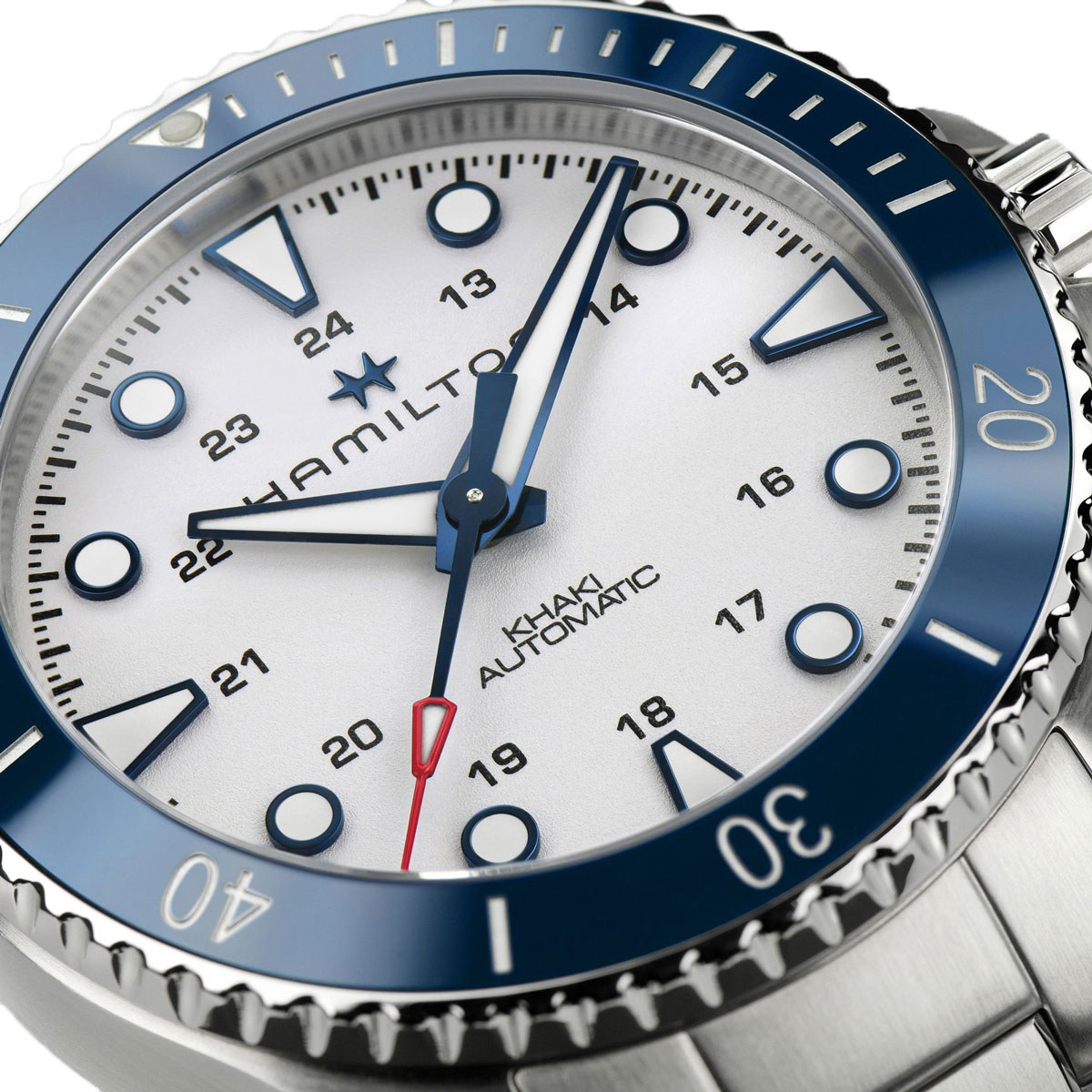 Hamilton Khaki Navy Scuba Automatic 43mm Men's Watch, Silver Dial