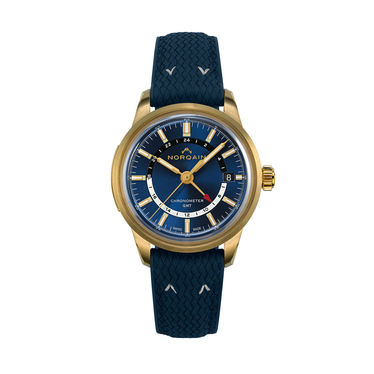 Norqain Freedom 60 GMT 40mm Watch, Limited Edition Midnight Blue