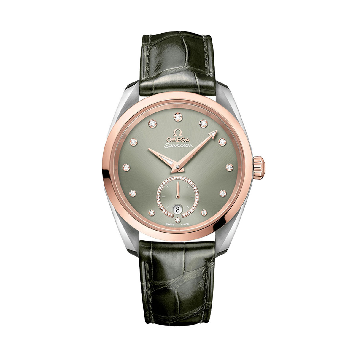 Omega Seamaster Aqua Terra 150m Master Chronometer Small Seconds 38mm Watch, Light Green Dial