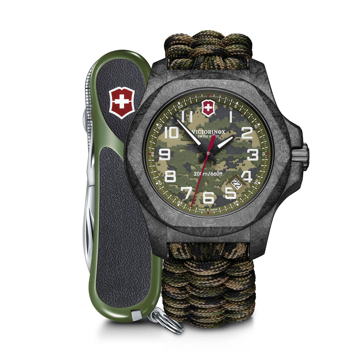 Victorinox Swiss Army I.N.O.X. Carbon Limited Edition 43mm Watch, Camo Dial