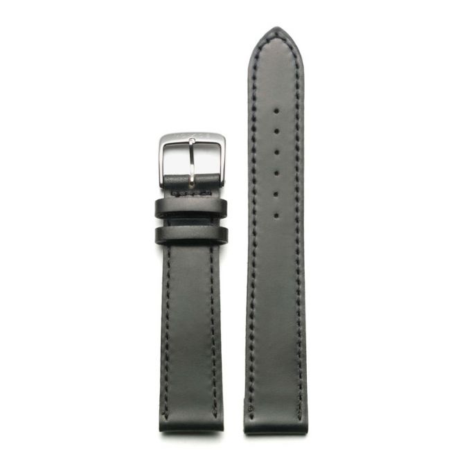 Nomos Glashutte Horween Genuine Shell Cordovan Black 18mm Strap, Medium