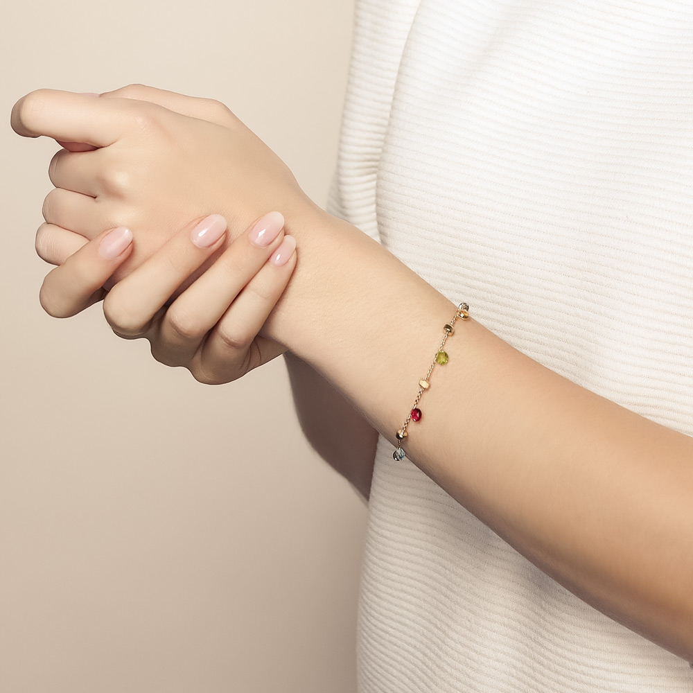 Marco Bicego Paradise Mixed Stone Single Strand Bracelet