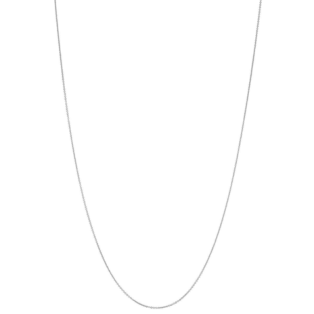 White Gold .9 mm Cable Chain, 20