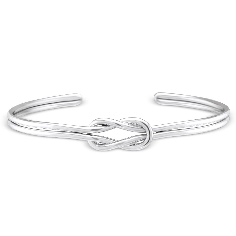 Sterling Silver Knot Cuff Bracelet