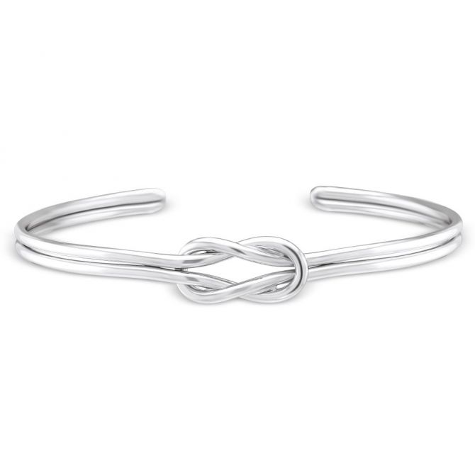 Sterling Silver Knot Cuff Bracelet