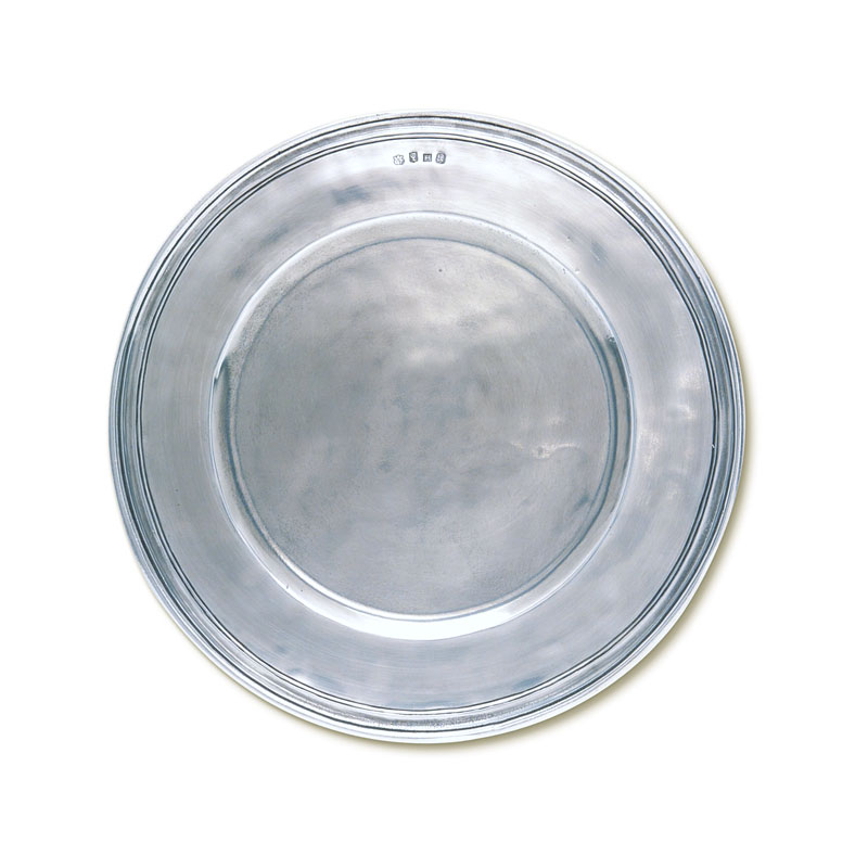 Match Pewter Scribed Rim Charger