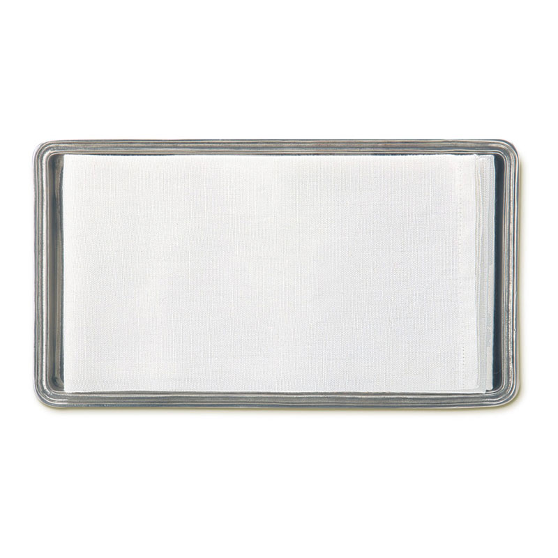 Match Pewter Guest Towel Tray