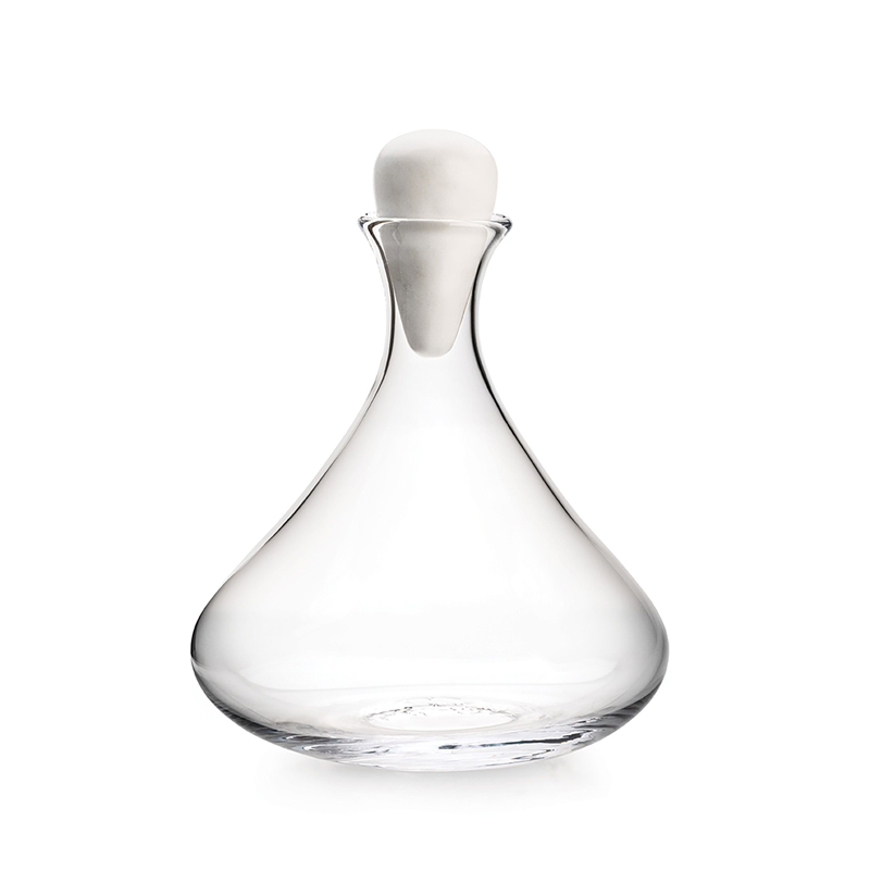 Simon Pearce Vitner Wine Decanter with Marble Stopper