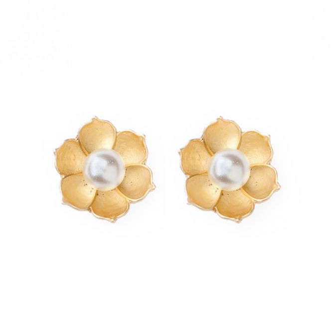 Spartina 449 Sea La Vie Bloom / Magnolia Flower Stud Earrings