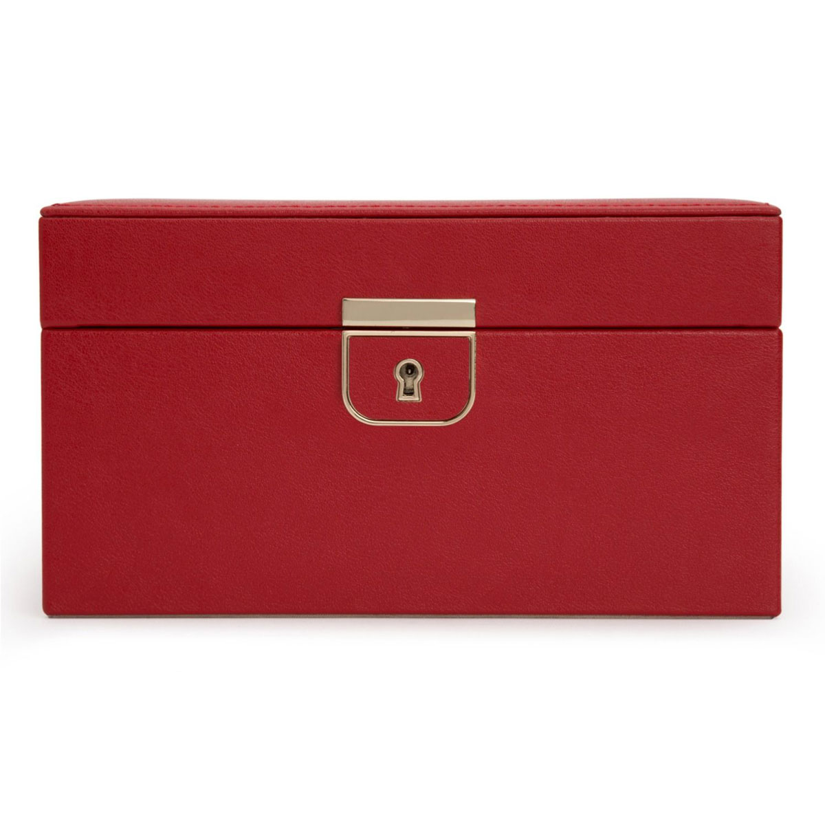 WOLF Palermo Small Jewelry Box, Red