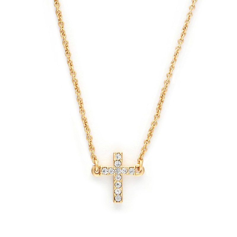 Spartina 449 Sea La Vie Have Faith / Cross Necklace, 18