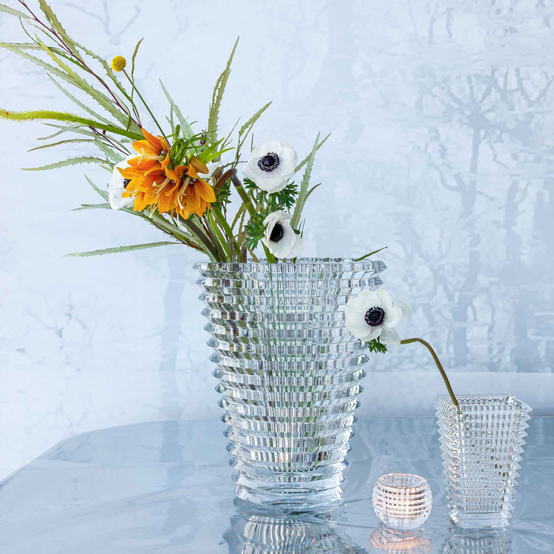 Baccarat Eye Vase, Clear, Large