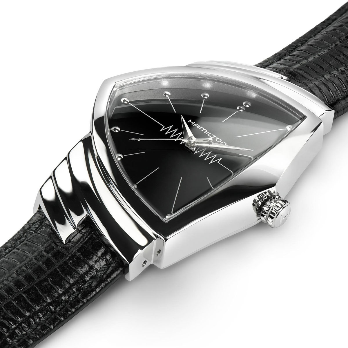 Hamilton Ventura Quartz 32.3mm x 50.3mm Women's Watch, Black Dial